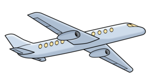 Drawing of an airplane